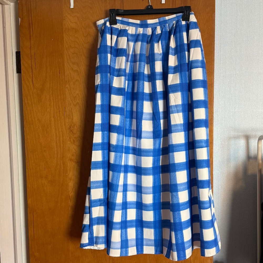 Copy - Zara Blue Checkered Skirt
